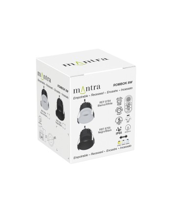 ROMBOK * Empotrable LED CCT Blanco 8W IP65